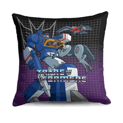 Hasbro Transformers G1 Grid Soundwave Throw Pillow 18X18 Inches