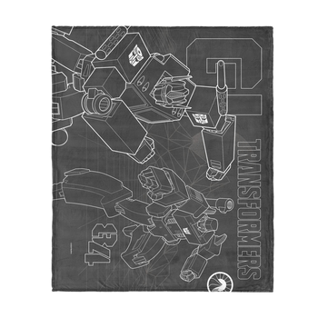 Hasbro Transformers G1 Optimus Prime And Megatron Silk Touch Throw Blanket 50X60 Inches