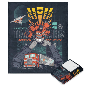 Hasbro Transformers Mission Accepted Silk Touch Throw Blanket 50x60 Inches