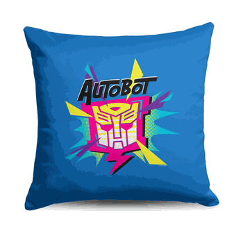 Hasbro Transformers Neon Autobot Throw Pillow 18X18 Inches