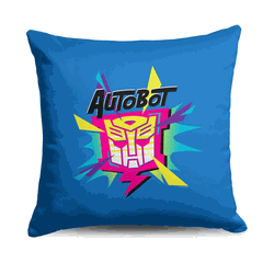 Hasbro Transformers Neon Autobot Throw Pillow 18X18 Inches