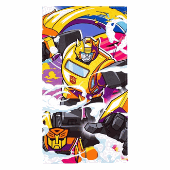 Hasbro Transformers Neon Smoke Beach Towel 30x60 Inches