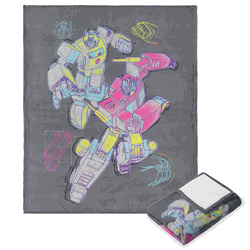 Hasbro Transformers Neon Transformers Silk Touch Throw Blanket 40x50 Inches