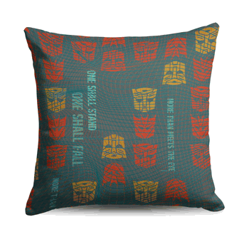 Hasbro Transformers One Shall Stand, One Shall Fall Throw Pillow 18X18 Inches