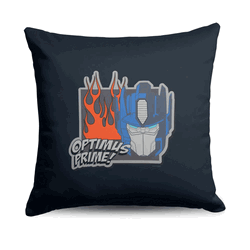 Hasbro Transformers Optimus Prime Flame Throw Pillow 18X18 Inches