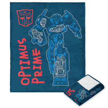 Hasbro Transformers Power Punch Silk Touch Throw Blanket 50x60 Inches