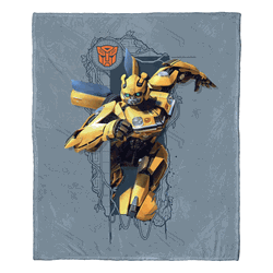 Hasbro Transformers: Rise Of The Beasts Bumblebee Silk Touch Throw Blanket 50x60 Inches