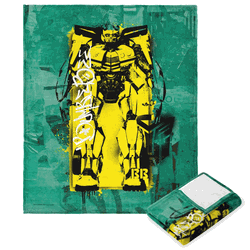 Hasbro Transformers: Rise Of The Beasts Graffiti Bumblebee Silk Touch Throw Blanket 50x60 Inches
