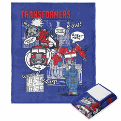 Hasbro Transformers Robot Mode Silk Touch Throw Blanket 50x60 Inches