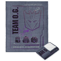 Hasbro Transformers Team Og Silk Touch Throw Blanket 50x60 Inches
