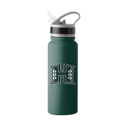 Hawaii Warriors 25oz Logo Stainless Single Wall Flip Top Bottle