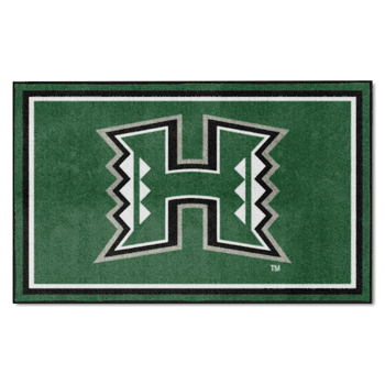 Hawaii Warriors 4ft. x 6ft. Plush Area Rug