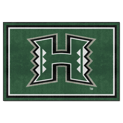 Hawaii Warriors 5ft. x 8 ft. Plush Area Rug