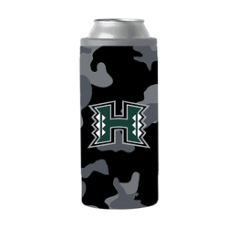 Hawaii Warriors Black Camo 12oz Slim Can Coolie