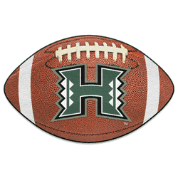 Hawaii Warriors Football Rug - 20.5in. x 32.5in.
