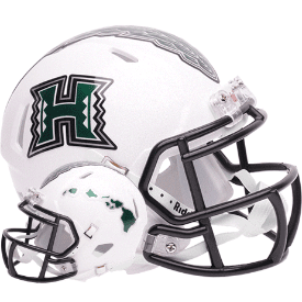 Hawaii Warriors NCAA Mini Speed Football Helmet White