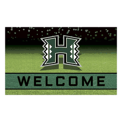 Hawaii Warriors Rubber Door Mat - 18in. x 30in.