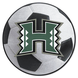 Hawaii Warriors Soccer Ball Rug - 27in. Diameter