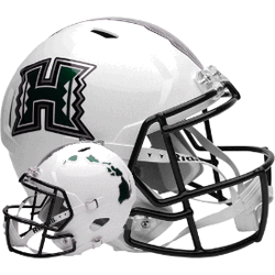 Hawaii Warriors Speed Full Size Replica Football Helmet White