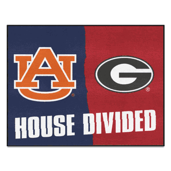 House Divided - Auburn / Georgia House Divided House Divided Rug - 34 in. x 42.5 in.