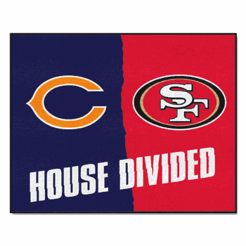 House Divided - Bears / 49ers House Divided Rug - 34 in. x 42.5 in.