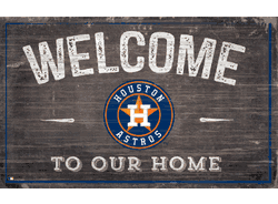 Houston Astros 11x19 Welcome to our Home Sign