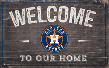 Houston Astros 11x19 Welcome to our Home Sign