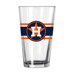 Houston Astros 16oz Stripe Pint Glass