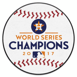 Houston Astros 2017 MLB World Series Champions Baseball Rug - 27in. Diameter