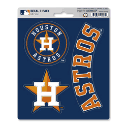 Houston Astros 3 Piece Decal Sticker Set