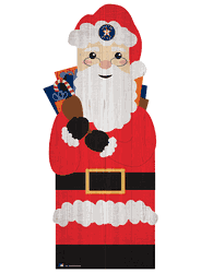 Houston Astros 31" Santa Leaner