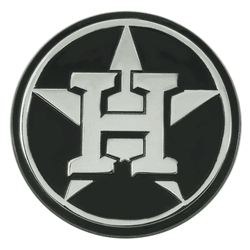 Houston Astros 3D Chrome Metal Emblem
