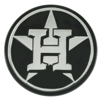 Houston Astros 3D Chrome Metal Emblem