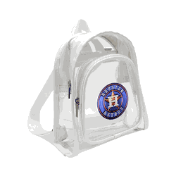 Houston Astros 3D Logo Clear Mini Backpack