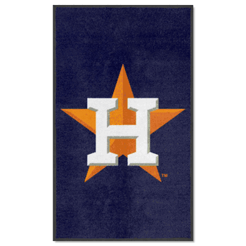 Houston Astros 3X5 High-Traffic Mat with Durable Rubber Backing - Portrait Orientation