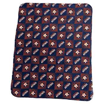Houston Astros 50x60 Repeating Pattern Fleece Throw