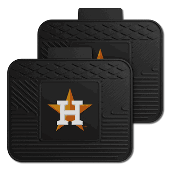 Houston Astros Back Seat Car Utility Mats - 2 Piece Set