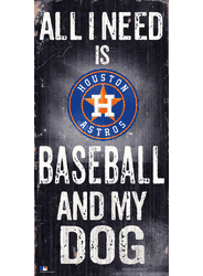 Houston Astros Baseball and My Dog Sign