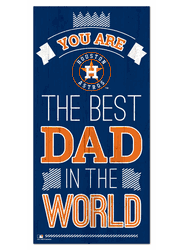 Houston Astros Best Dad in the World 6x12 Sign
