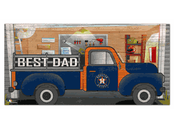 Houston Astros Best Dad Truck 6x12 Sign