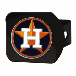 Houston Astros Black Metal Hitch Cover - 3D Color Emblem