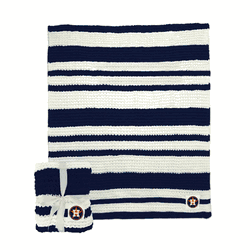Houston Astros Cable Knit Throw 50x60