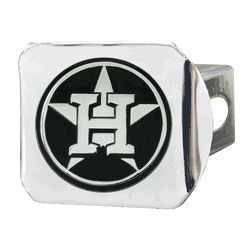 Houston Astros Chrome Metal Hitch Cover with Chrome Metal 3D Emblem