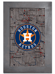 Houston Astros City Map 11x19 Sign