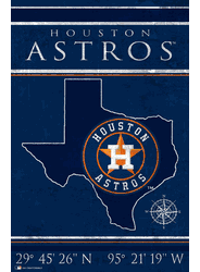 Houston Astros Coordinates 17x26