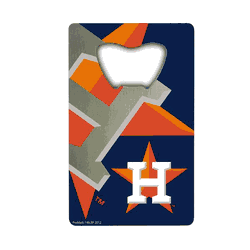 Houston Astros Credit Card Style Bottle Opener - 2 x 3.25