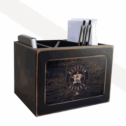 Houston Astros Distressed Desktop Organizer w/Team Color