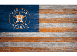 Houston Astros Distressed Flag 11x19