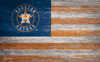 Houston Astros Distressed Flag 11x19