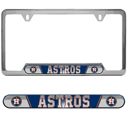 Houston Astros Embossed License Plate Frame, 6.25in x 12.25in